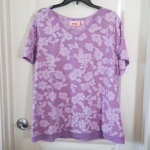 Purple textured blouse